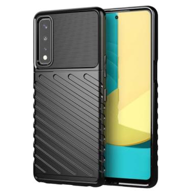Imagem de Capas para LG stylo7 5G.Caso básico,Botão de pressão flexível / 360 ° Proteção completa,Sensação arenácea