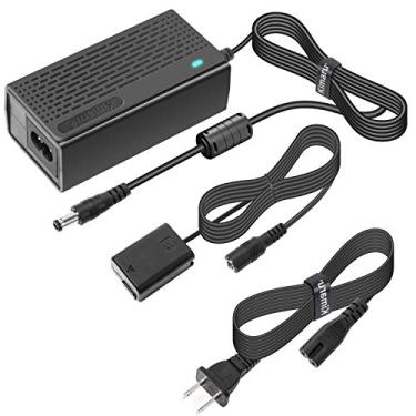 Imagem de Kimaru Adaptador de fonte de alimentação AC-PW20 NP-FW50 Kit de bateria para Sony Alpha ZV-E10 A6000 A6100 A6300 A6400 A6500 A5000 A5100 A7 A7II A7RII A7S A7SII RX10II III NEIV X3/5/Câmeras 6/7.
