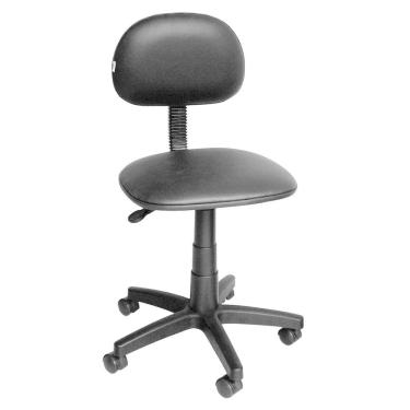 Imagem de Cadeira Secretária Giratória Pistão a Gás Corano  Preta