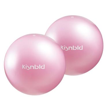 Imagem de kisnbld Pequena bola de exercício, mini bola de pilates de 22 cm, mini bola de ioga antiexplosão e antiderrapante para estabilidade, fitness, fisioterapia, alongamento e treino de força central em