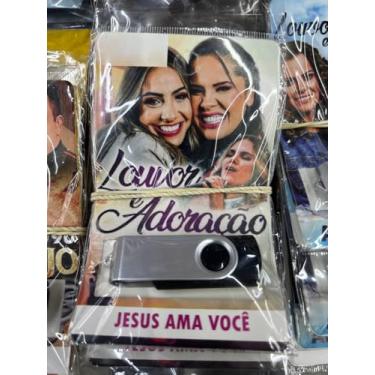 Imagem de pen drive com musicas gravadas diversas pendrive gravado generos LOUVOR E ADORAÇÃO JESUS TE AMA