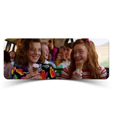 Imagem de Mouse Pad Gamer Stranger Things Eleven e Max - EMPIRE GAMER, 70cm x 35