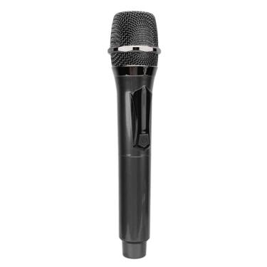 Imagem de Microfone, Microfone Sem Fio Unidirecional Dinâmico Portátil Operado Com Receptor Com Adaptador, Voz Nítida, Som Nítido, Conexão Estável de 2,4 GHz, para Festa de DJ de karaokê PA