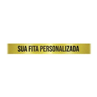 Imagem de Fita de Cetim Personalizada CFS002 - 10mm X 45metros - Amarelo Canário
