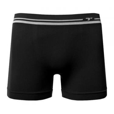Imagem de Cueca Boxer Torp Adulto Sem Costura Em Microfibra, Preto, G