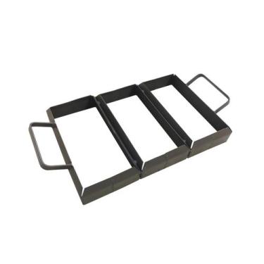 Imagem de Forma Aço para 3 Bloquetes Paver 20x4cm Desforma Imediata - FLI Comérc