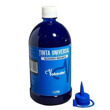 Imagem de Tinta Pincel Marcador Quadro Branco 1 Litro Volunder, Azul