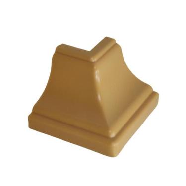 Imagem de Kit 40 Canto Externo Cerejeira Para Moldura Forro Rodaforro Meia cana 