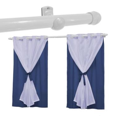 Imagem de Cortina Infantil Para Quarto Bebê 2,20x1,30 com Varão Teen - ENTROU CO