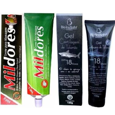 Imagem de Kit Pomada Massageadora Mil Dores + Gel Massageador Cartilagem de Tuba