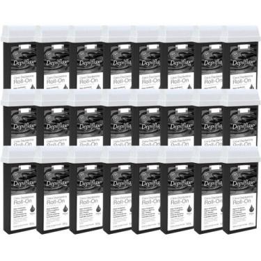 Imagem de Kit 24 Refil Cera Depilatoria Corporal Profissional Depilação Roll On 