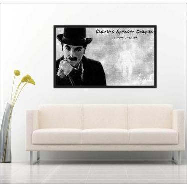 Imagem de Quadro Decorativo Charlie Chaplin Com Moldura Salas Decorações TT03 - 
