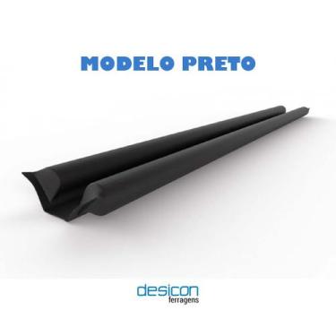 Imagem de Veda Porta Rolinho Preto 130 cm Adesivo - Pratcasa