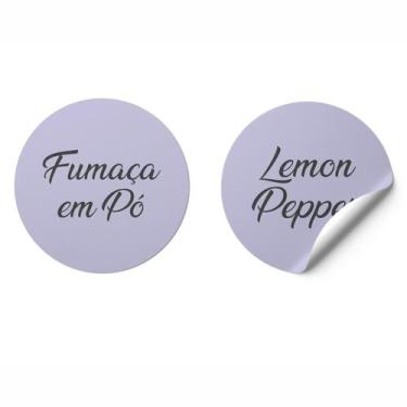 Imagem de Adesivo Porta Temperos Mantimentos Impermeável Roxo Pastel - Micro Ofi
