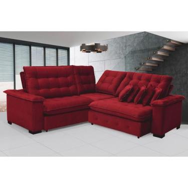 Imagem de Sofá Manchester 2.63x2.63m de Canto, Retrátil e Reclinável - Sofistica