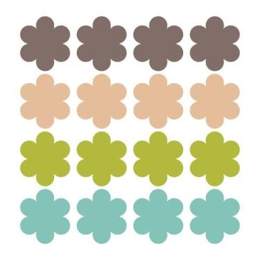 Imagem de Adesivo de Parede Infantil Flores Quarto Criança Bebe - 175ir - Allodi