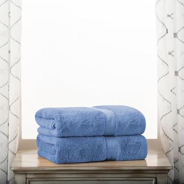 Imagem de Superior Madison Toalhas de banho de algodão egípcio, toalha de luxo ultra macia, essenciais de pelúcia grossa, peso pesado absorvente, hotel, resort, spa, piscina, banheiro doméstico, básico de