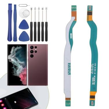 Imagem de Cabo flexível de antena de sinal 5G para Samsung Galaxy S22 Ultra 5G de substituição para Samsung Galaxy S22 Ultra 5G S908U com ferramentas de reparo