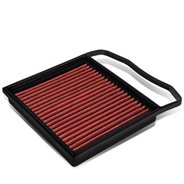 Imagem de Compatível com Mercedes Benz E400/GL450/SL400 Filtro de ar de substituição reutilizável e lavável de alto fluxo (vermelho)