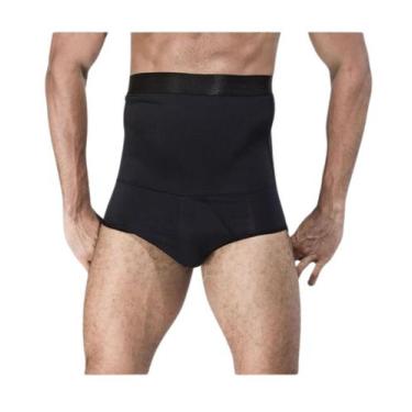 Imagem de Modelador De Barriga Short Masculino Cintura Alta Média Compressão - F