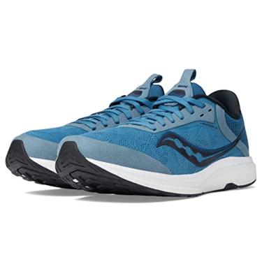 Imagem de Saucony Freedom 5 Tênis de corrida masculino, Nevoeiro/preto, 45