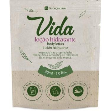 Imagem de Loção hidratante vida harus sachê papel bio 30ml c/ 10 unidades