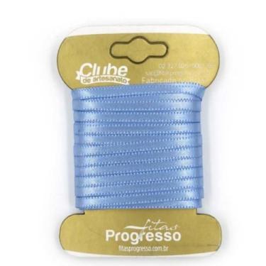Imagem de Fita em Cetim - Cor 212 Azul Bebê - 10 m x 4 mm - 1 unidade - Fitas Pr