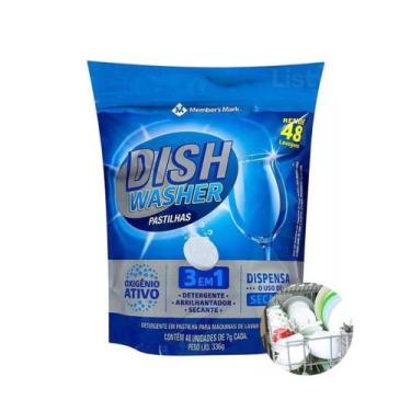 Imagem de Detergente Sabao Lava Louças C/ 48 Pastilhas Members Mark - Members Ma