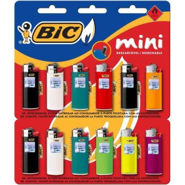 Imagem de Isqueiro Descartavel BIC Mini a GAS Cartela C/12UND - Planeta Criança
