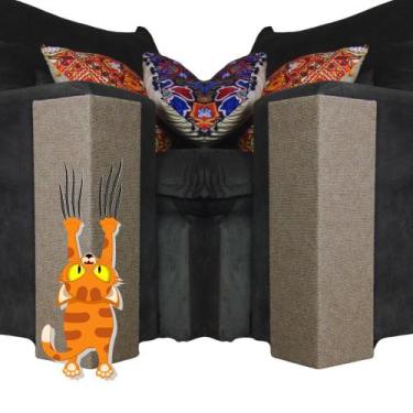 Imagem de Arranhador para Gatos E Protetor Sofá De Quina 2 Peças - Au Au Miau Co