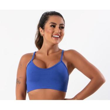 Imagem de Top Fitness Feminino Nadador Alça Fina Academia - JAVA MODAS, Royal, G