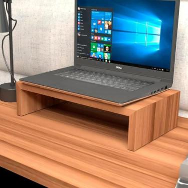 Imagem de Suporte p/ Notebook MDF Mesa de Escritório 40cm x 22cm NG F5 - F5 Offi