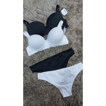 Imagem de Kit com 2 conjuntos de lingerie - Instinto Intimo, Preto, G