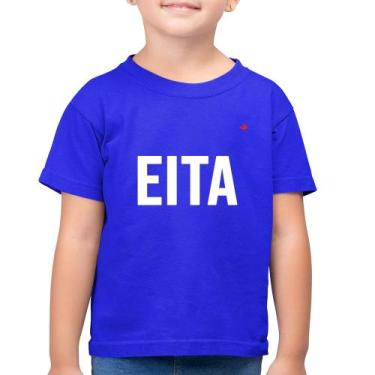Imagem de Camiseta Algodão Infantil Eita - Foca na Moda, Azul royal, 10