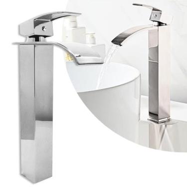 Imagem de  Torneira Cascata Banheiro Bica Alta Monocomando Quente Frio - Swanton