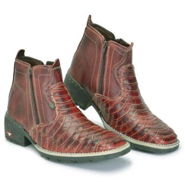 Imagem de Botina Country Masculina Bota Texana Couro Butina Escamada - Tornile, 