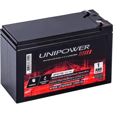 Imagem de Bateria P/ Nobreak 12V 7AH Selada UP1270E - Unipower Unicoba