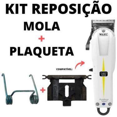 Imagem de Plaqueta + Mola Kit Reposição P Máquinas Super Taper Cordless