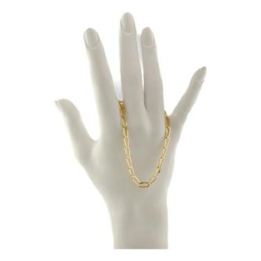 Imagem de Pulseira Masculina Ouro 18k 21 Cm Laço 4.6 Certificado Garan - JOIE JO