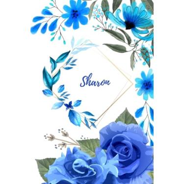 Imagem de "Sharon" Personalized Journal: Gift | Memories | Diary | Floral Motif | A-Z Name-Themed Series