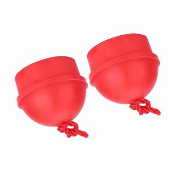 Imagem de CONJUNTO DE SUPORTE DE GIZ PARA PISCINA, Acessório DE Ponta DE Taco DE Borracha Resistente, Cordão Suspenso PARA Amantes DE Bilhar (Vermelho)