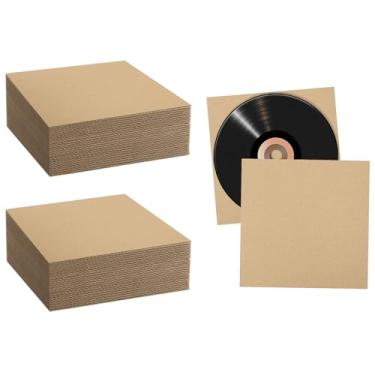 Imagem de MBC MAT BOARD CENTER Centro de Placa de Base, 50 Unidades de Almofadas para Inserção de Correspondência de Discos de Vinil Lp, Folhas de Papelão Ondulado de 12 3/8", para Protetore (Pacote Com 50 Unid