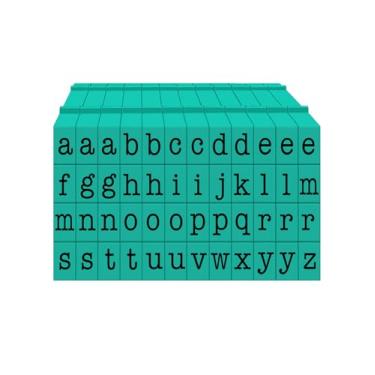 Imagem de Carimbos do alfabeto PEGZ® V2 clicáveis - fonte de máquina de escrever americana conectável (minúscula 50 peças tamanho médio)