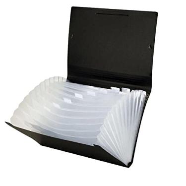 Imagem de Pasta Sanfonada DAC A4 Com 12 Divisões All Black Preto