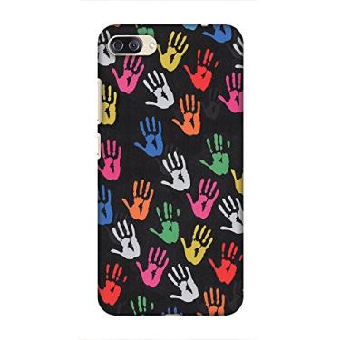 Imagem de AMZER Capa protetora fina, palmas coloridas, Asus Zenfone 4 Max ZC554KL, Asus Zenfone 4 Max Pro ZC554KL, Asus Zenfone 4 Max Plus ZC554KL