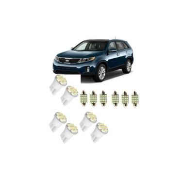 Imagem de Led Pingo E Kia Sorento Farolete Placa Teto Ré Kit - Blue Lion