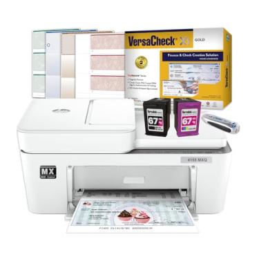 Imagem de VersaCheck 4155 MXQ MICR All-in-One Color Check Printer Pacote de software de impressão Gold Check
