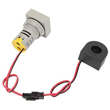 Imagem de Luz Indicadora LED 2 Em 1 Mini Display Digital Amperímetro Voltímetro Lâmpada Quadrada Com Revestimento de Plástico, Baixo Consumo de Energia para Energia Elétrica, (Amarelo)