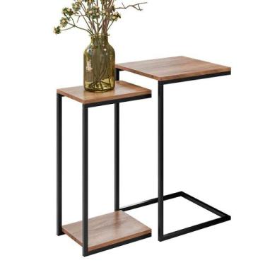 Imagem de Mesa Lateral Industrial Boreal Demolição - D' ROSSI