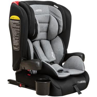 Imagem de Cadeirinha para Carro Kiddo Active Isofix 9-36 kg Cinza Preta